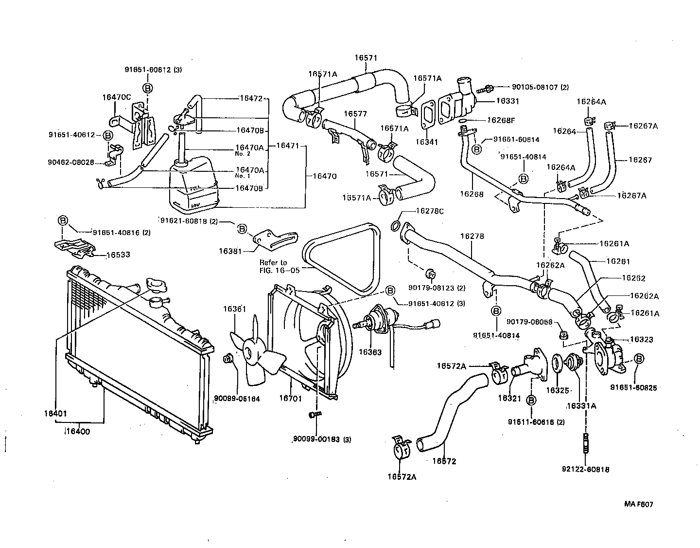 Radiator Water Outlet