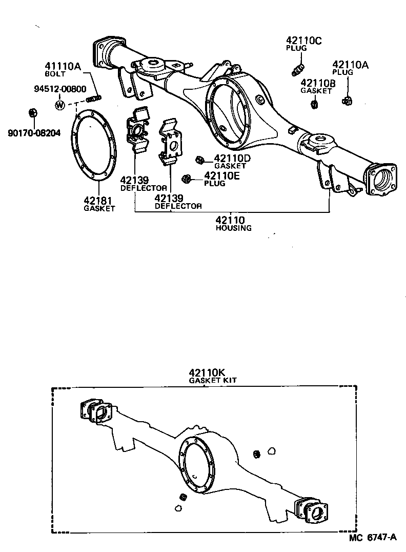 Rear Axle Housing Differential