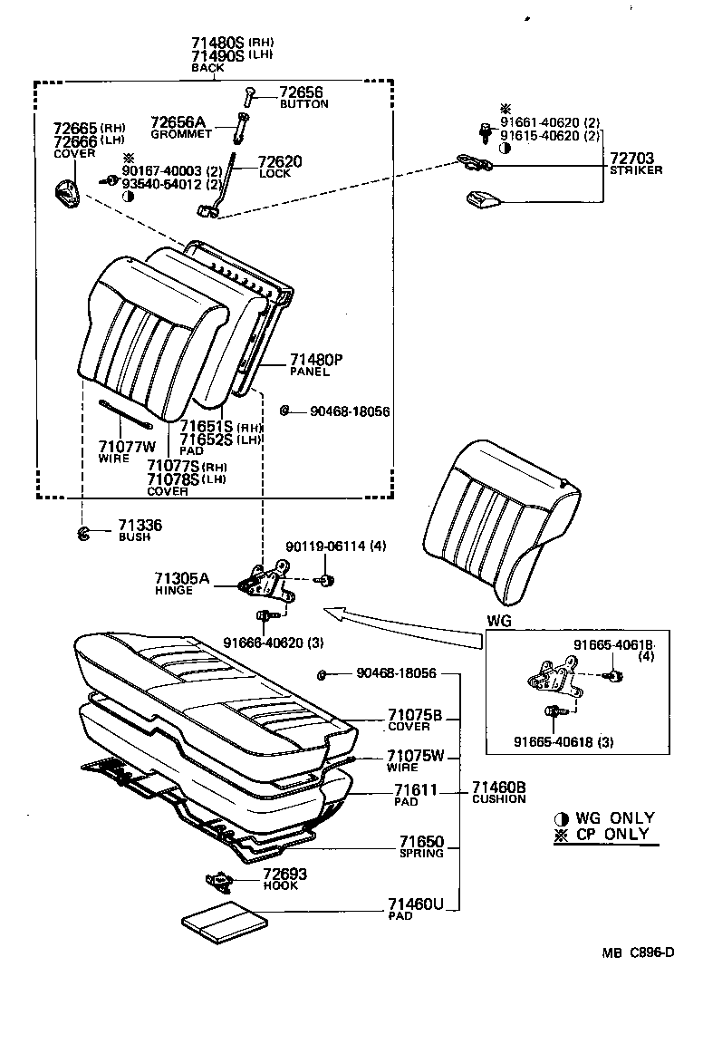 Rear Seat & Seat Track