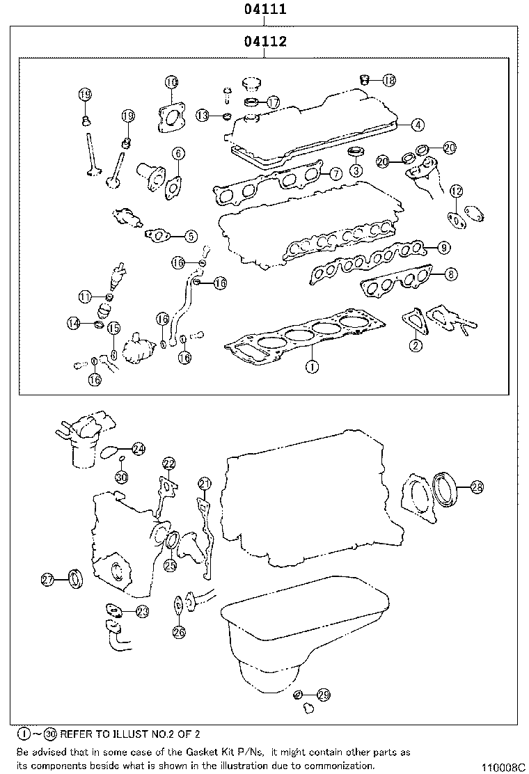 Engine Overhaul Gasket Kit