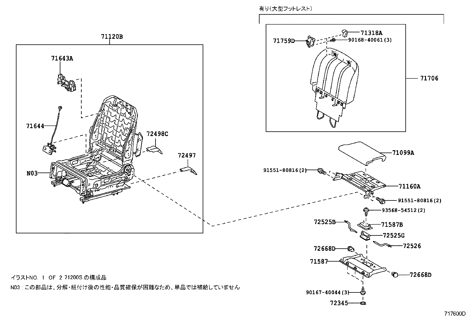 Asiento y pista del asiento