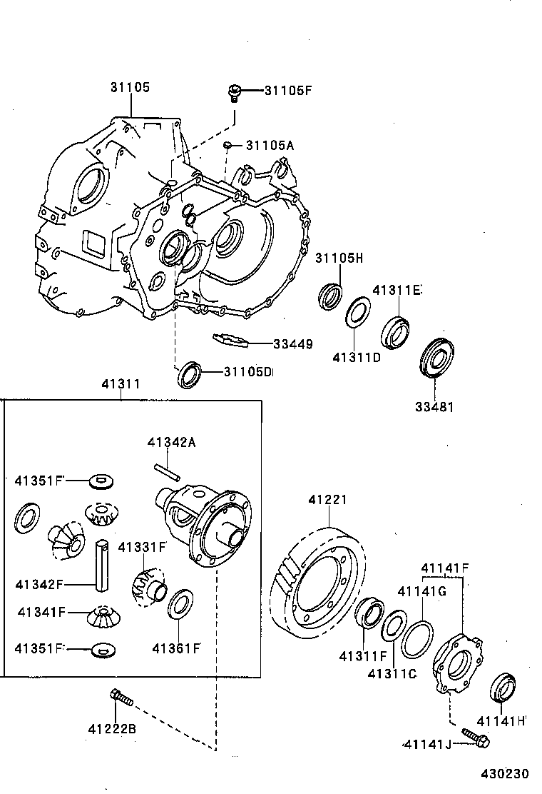 Front Axle Housing & Differential