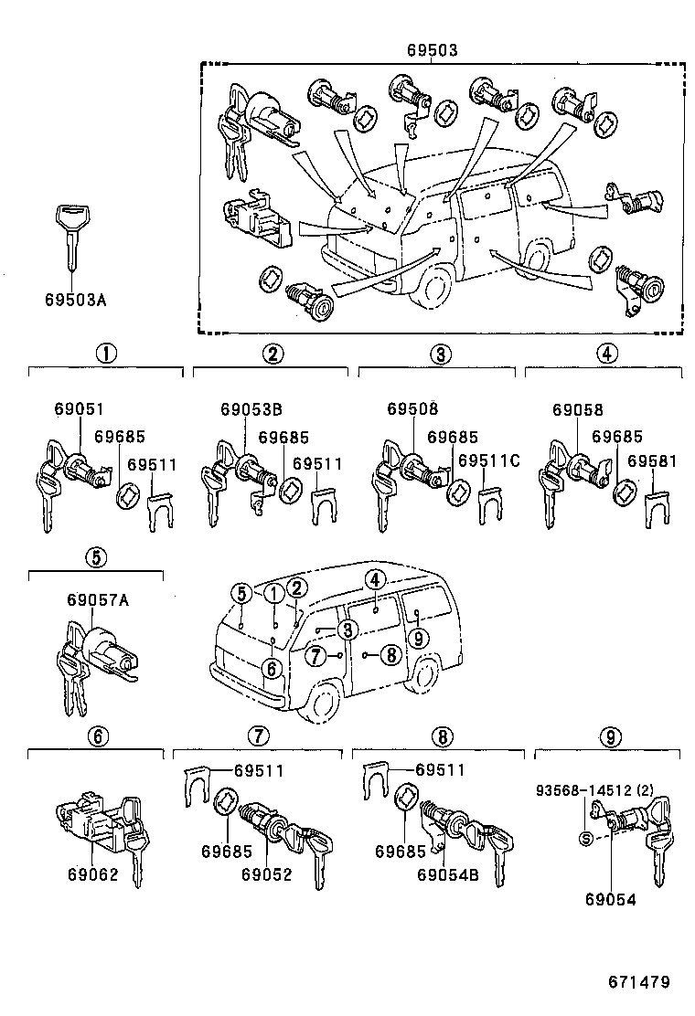 Lock Cylinder Set