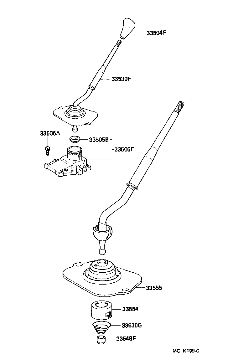 Shift Lever & Retainer