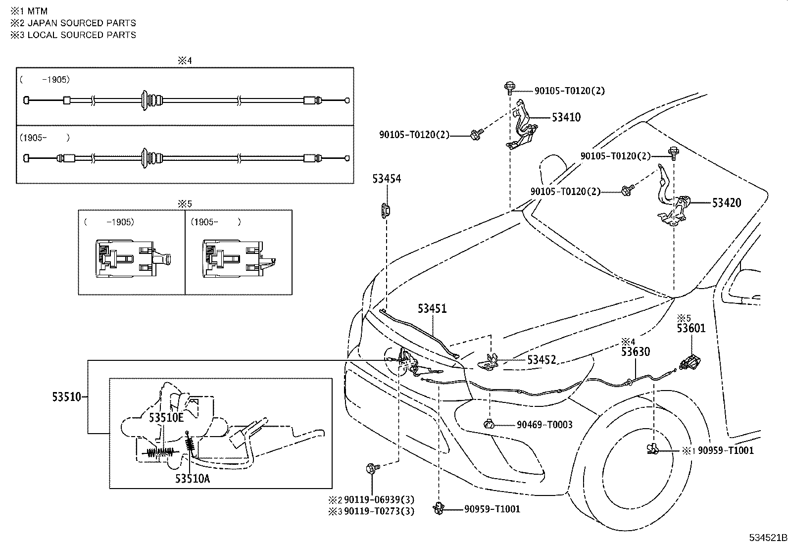 Hood Lock & Hinge