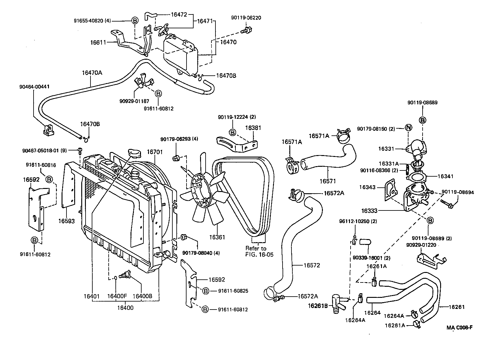 Radiator Water Outlet