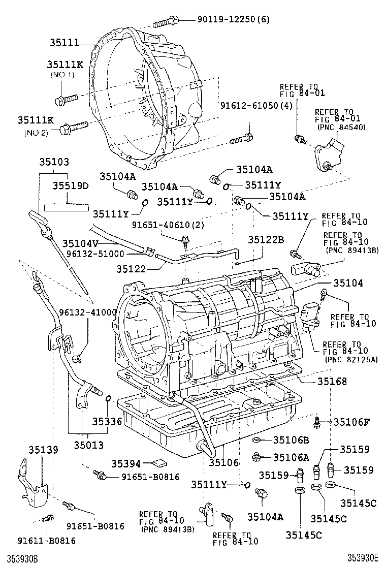 Transmission Case & Oil Pan