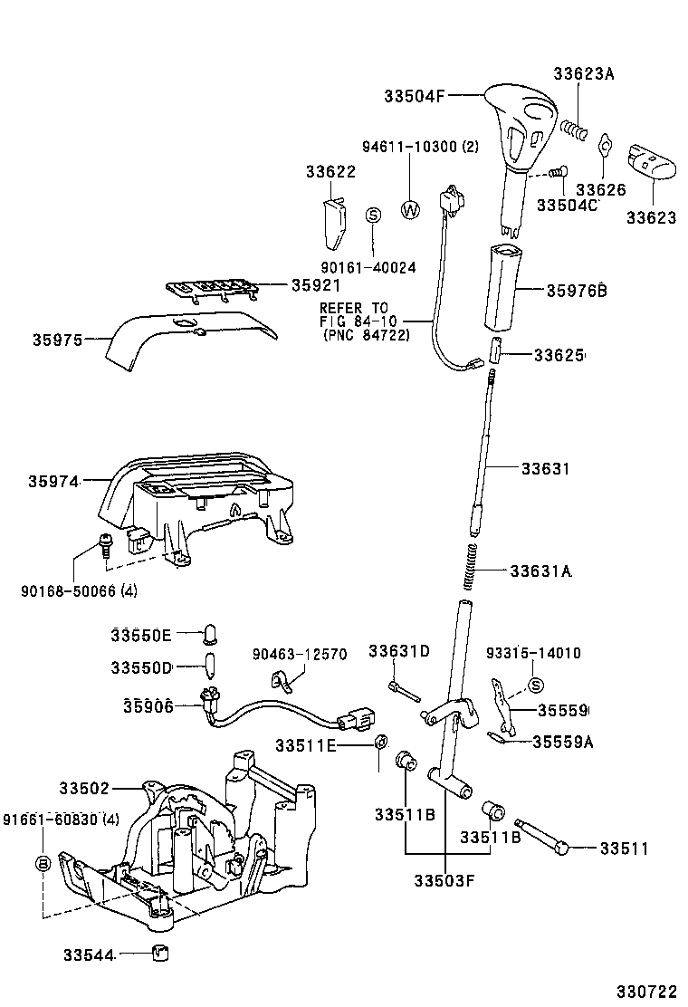 Shift Lever & Retainer