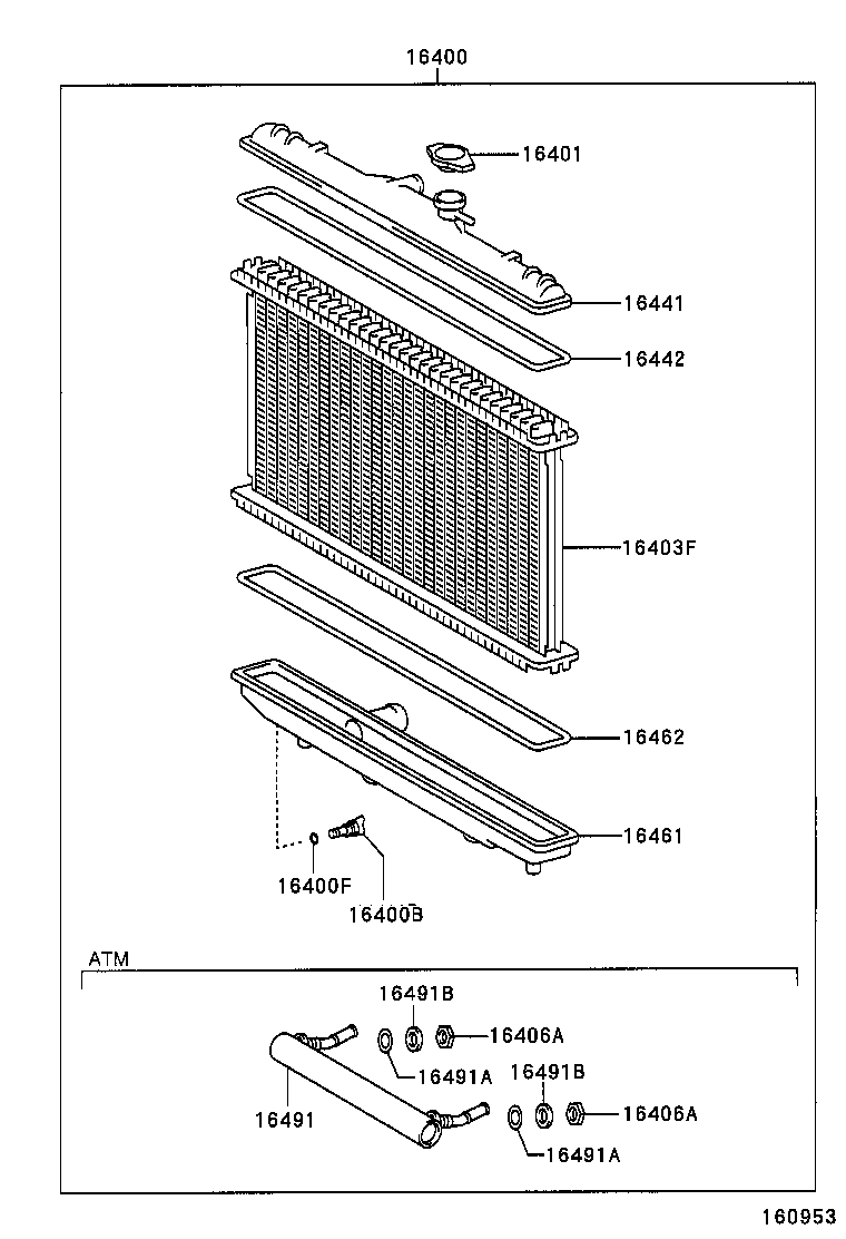 Radiator Water Outlet