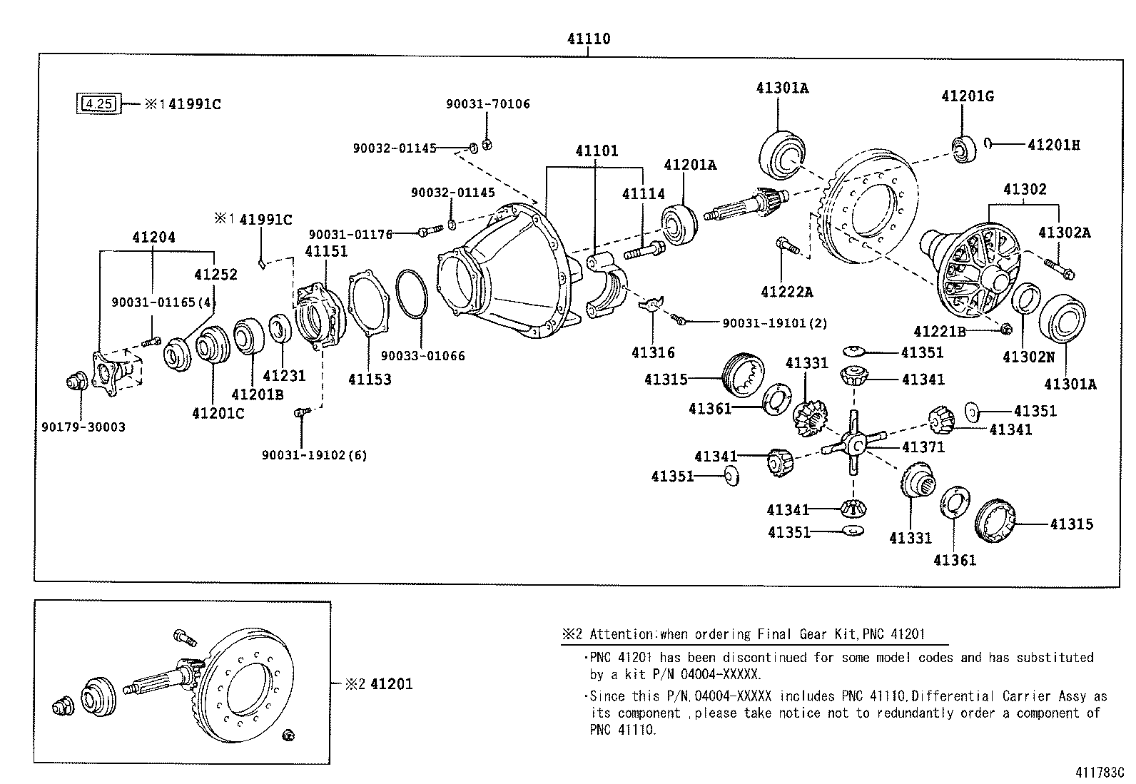 Rear Axle Housing Differential