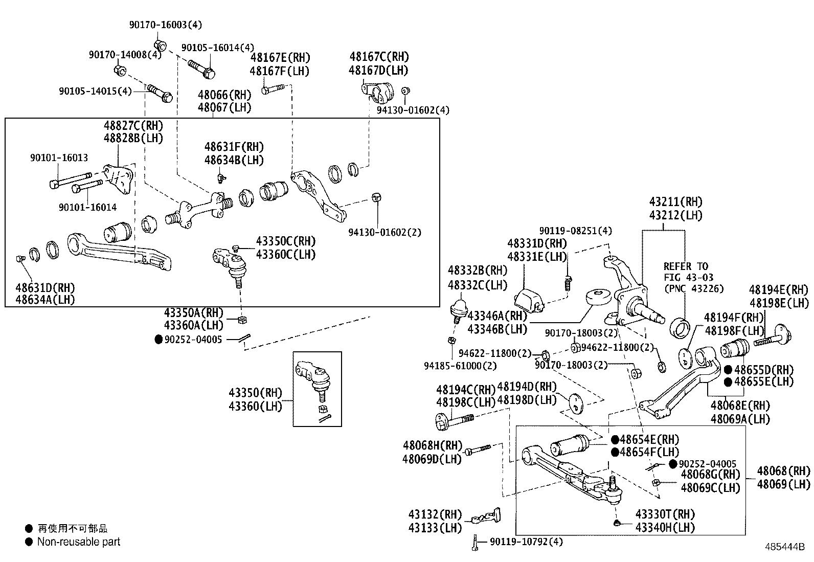 Front Axle Arm Steering Knuckle