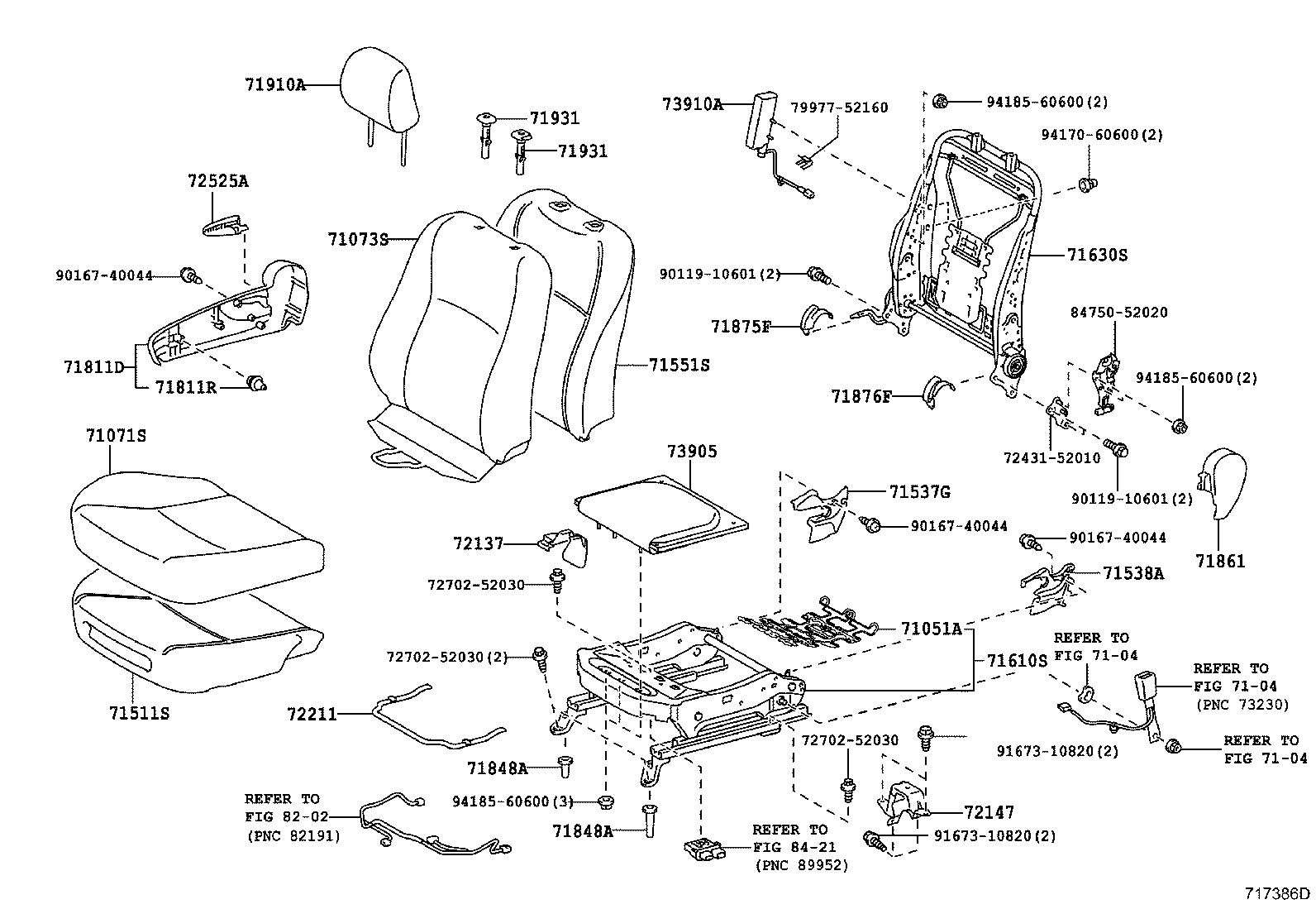 Asiento delantero y riel del asiento