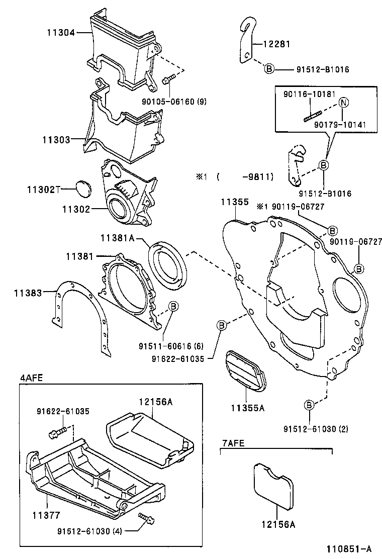 Timing Gear Cover & Rear End Plate