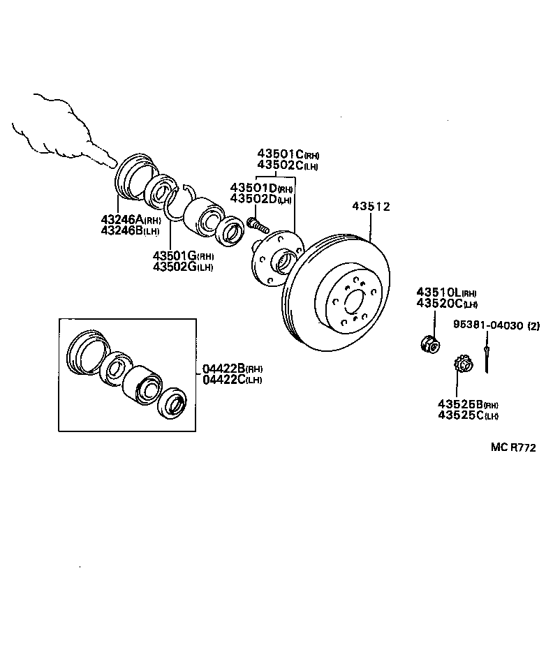 Front Axle Hub