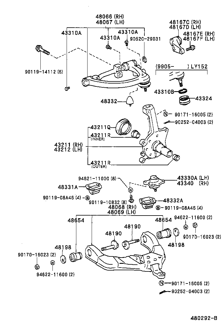 Front Axle Arm Steering Knuckle