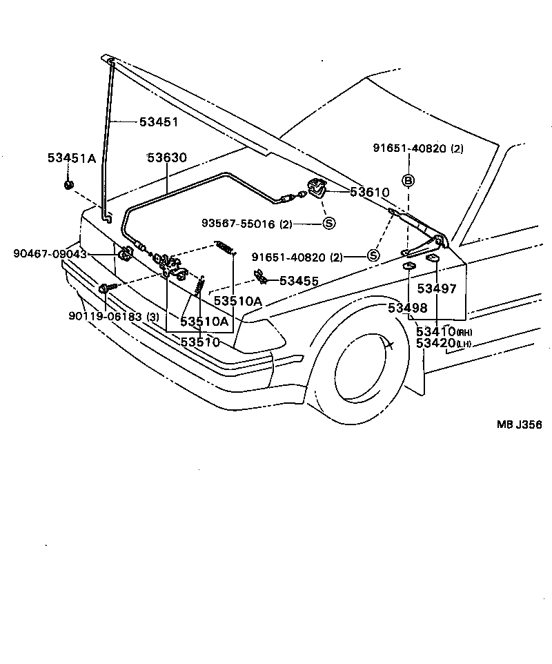 Hood Lock & Hinge