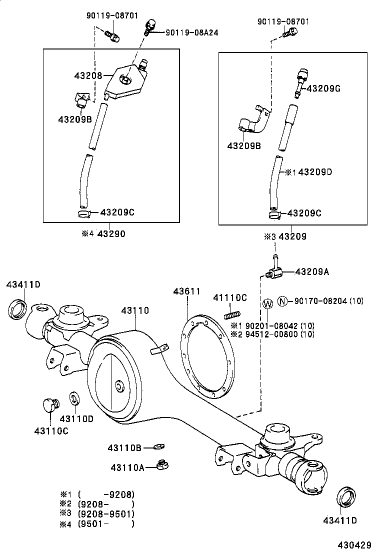 Front Axle Housing & Differential
