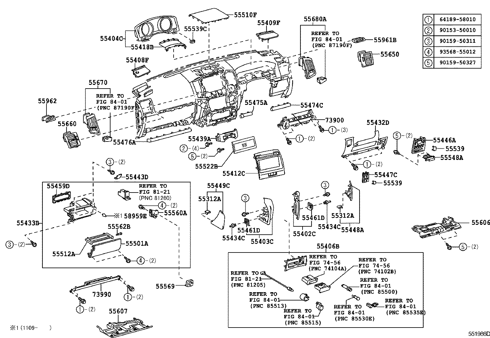 Instrument Panel Glove Compartment