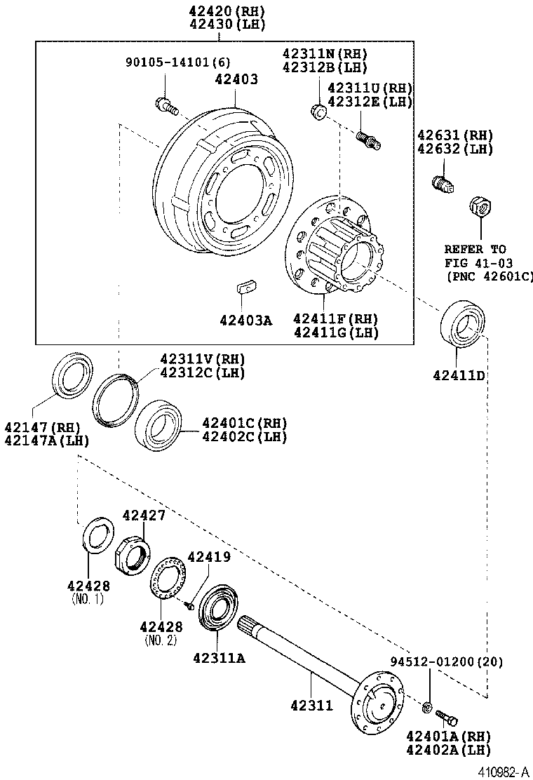 Rear Axle Shaft Hub