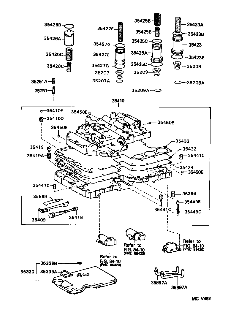 Colador de aceite del cuerpo de válvula