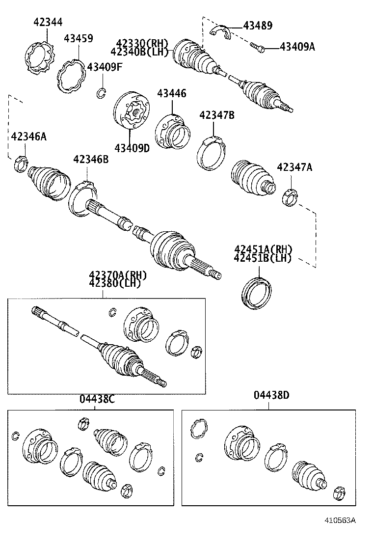 Rear Axle Shaft Hub