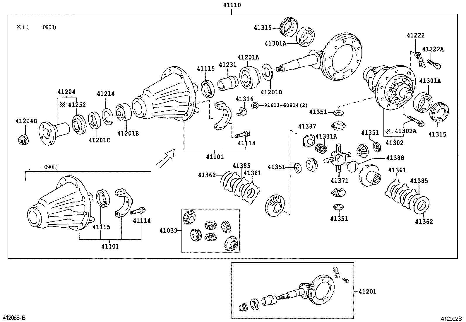 Rear Axle Housing Differential