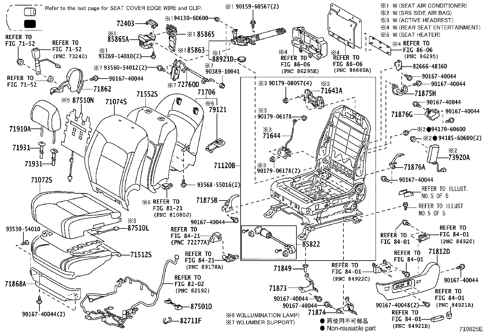 Asiento y pista del asiento