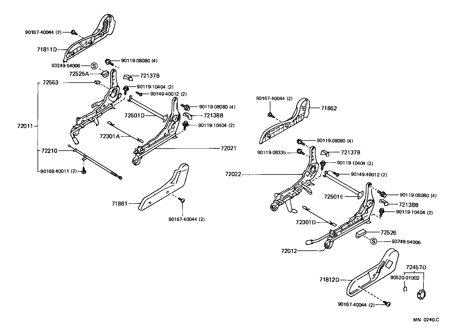 Front Seat & Seat Track