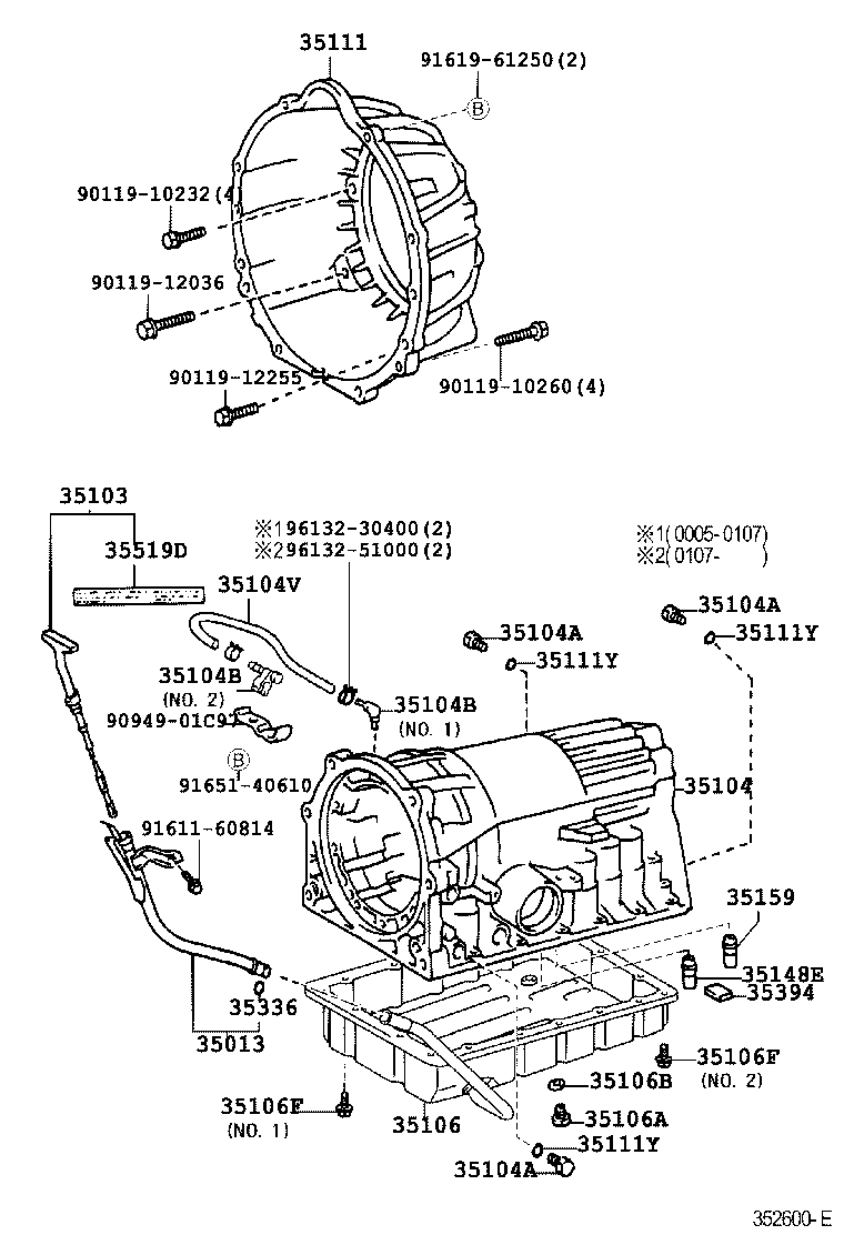 Transmission Case & Oil Pan