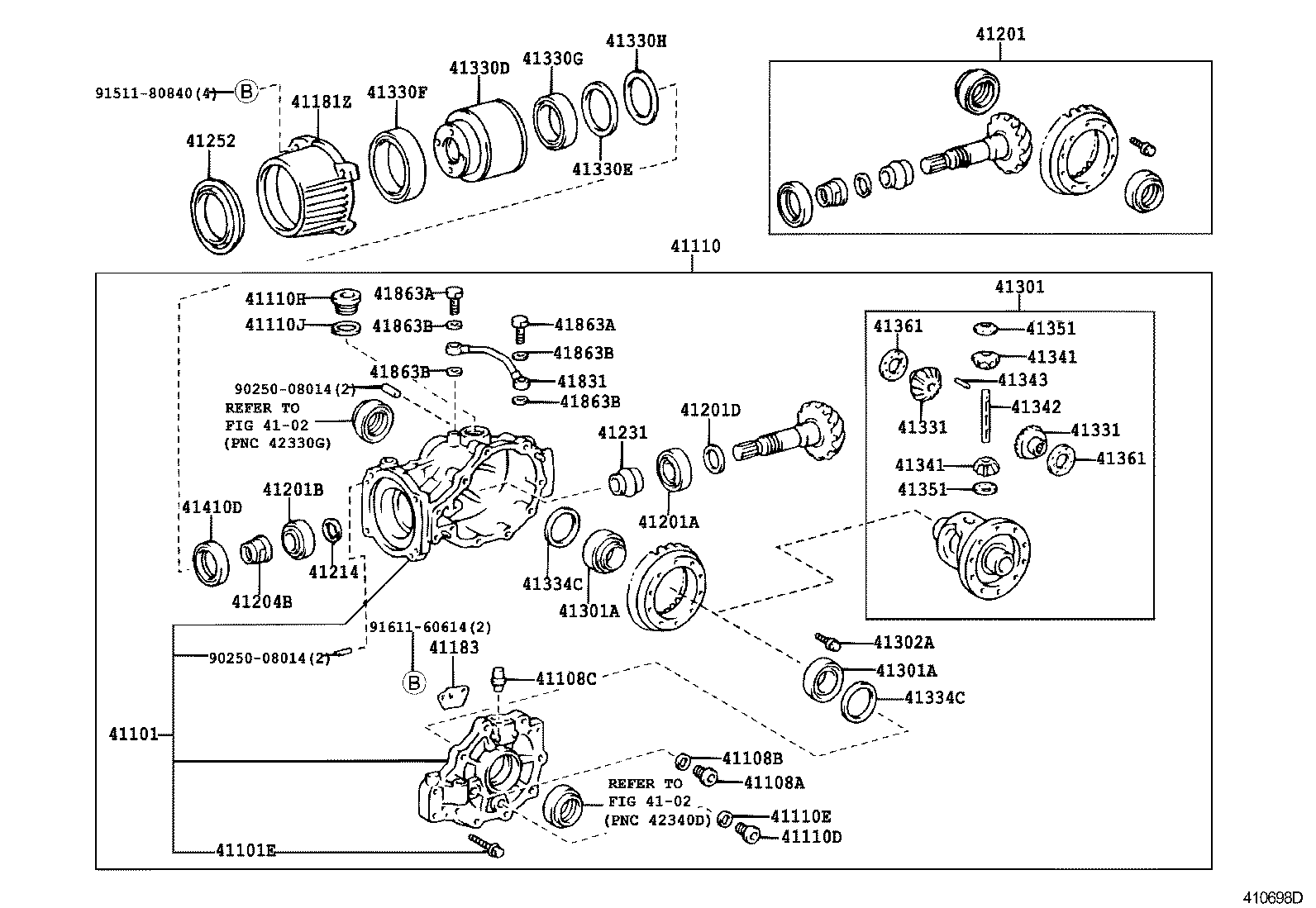 Rear Axle Housing Differential