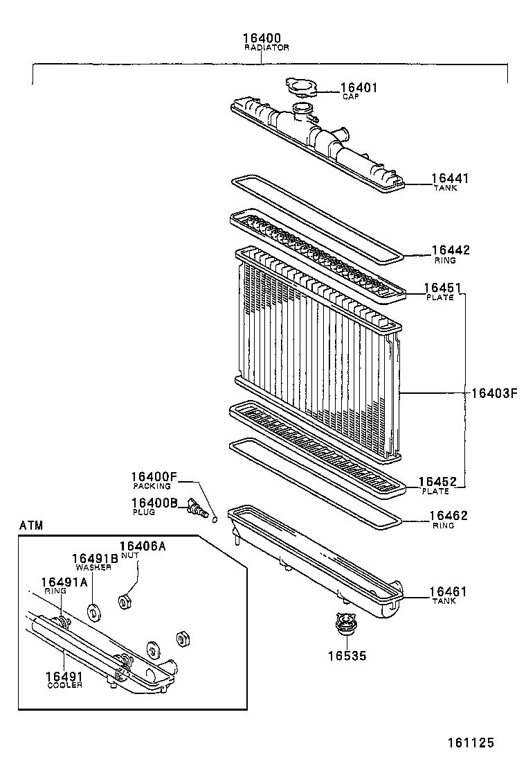 Radiator Water Outlet