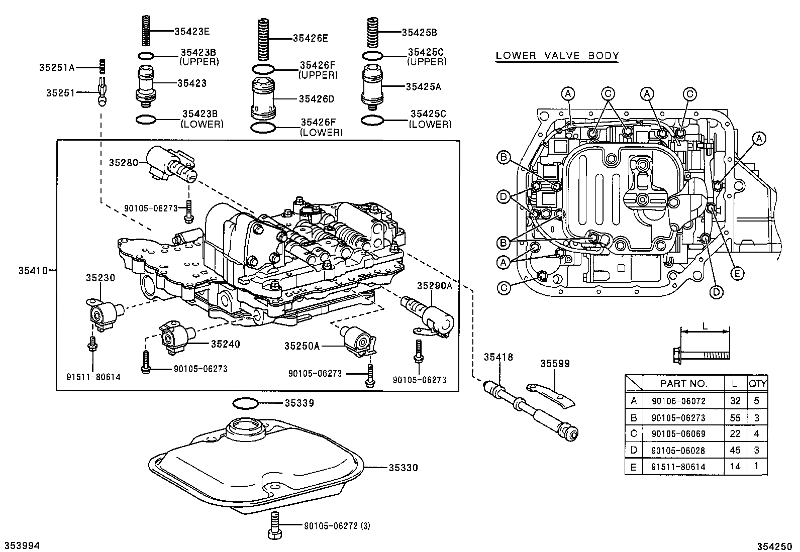 Valve Body Oil Strainer