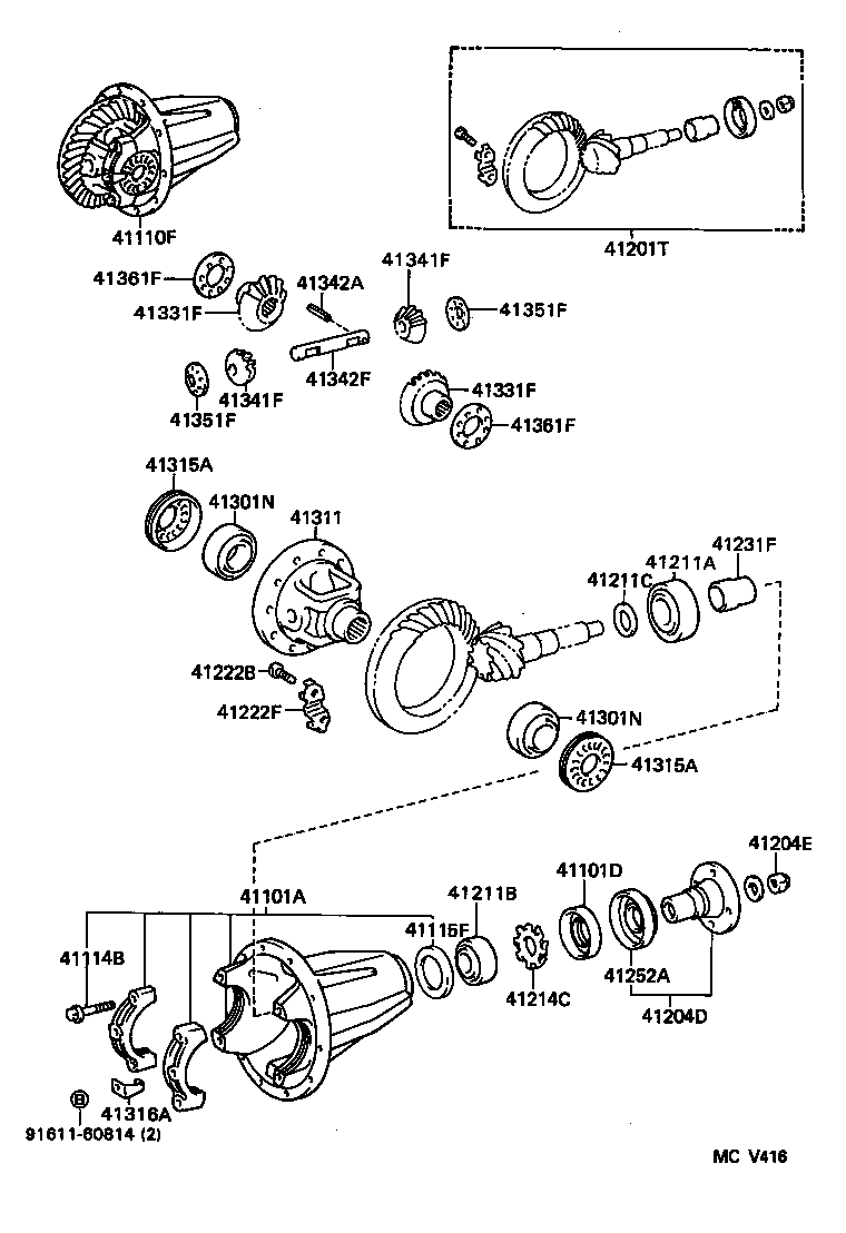 Front Axle Housing & Differential