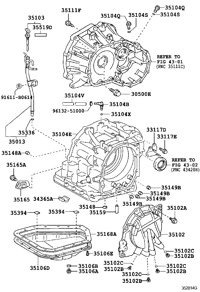 Transmission Case & Oil Pan