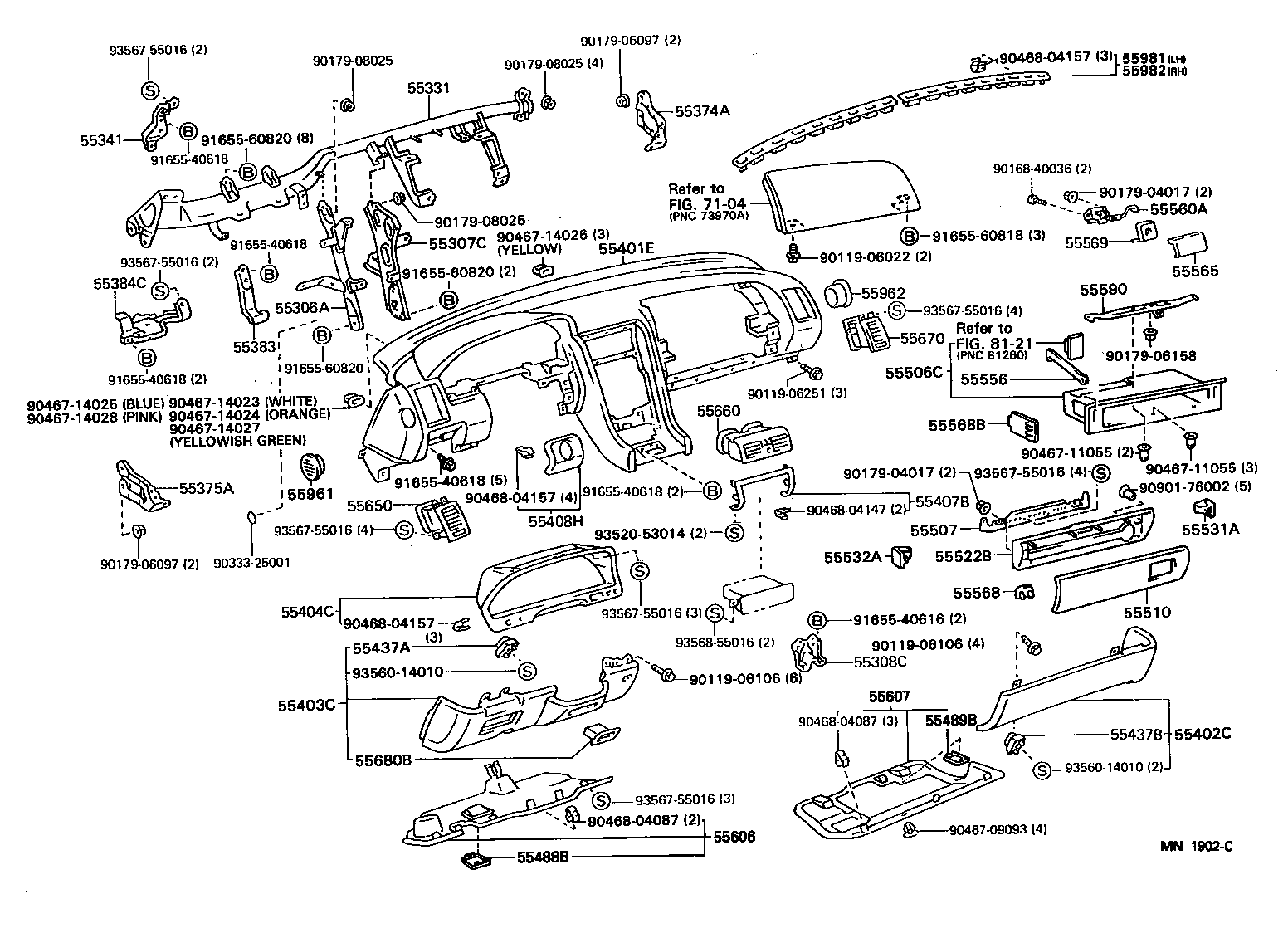 Instrument Panel Glove Compartment