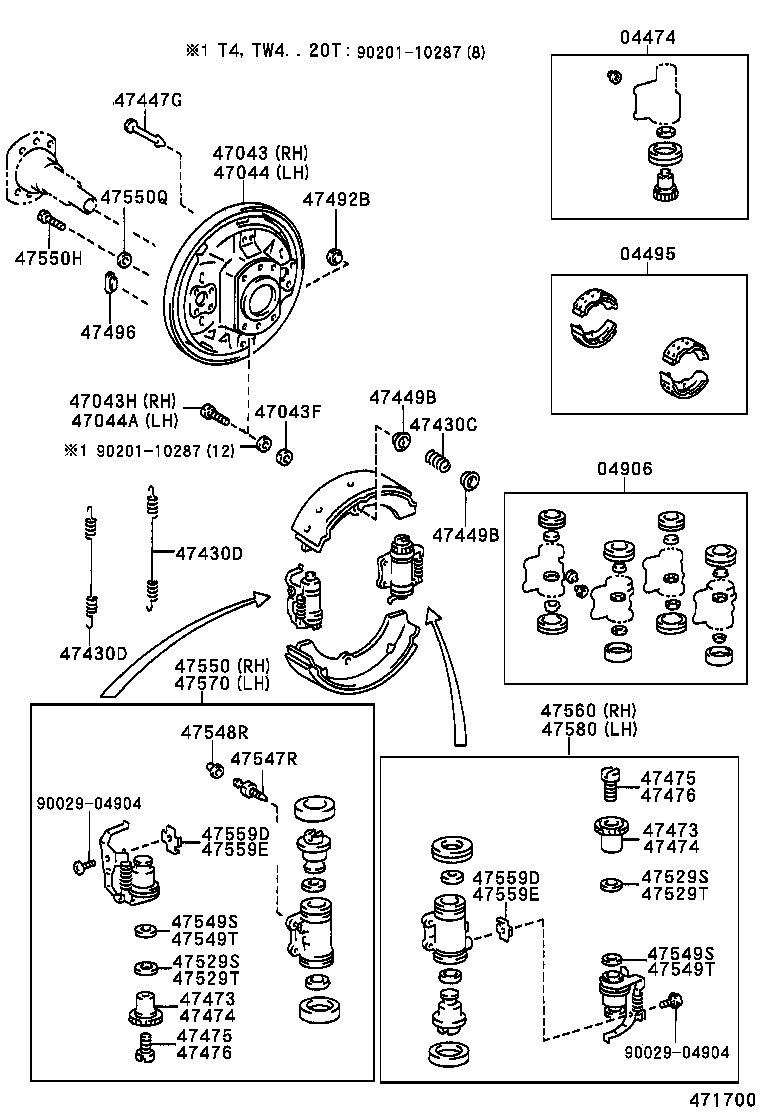 Rear Drum Brake Wheel Cylinder Backing Plate