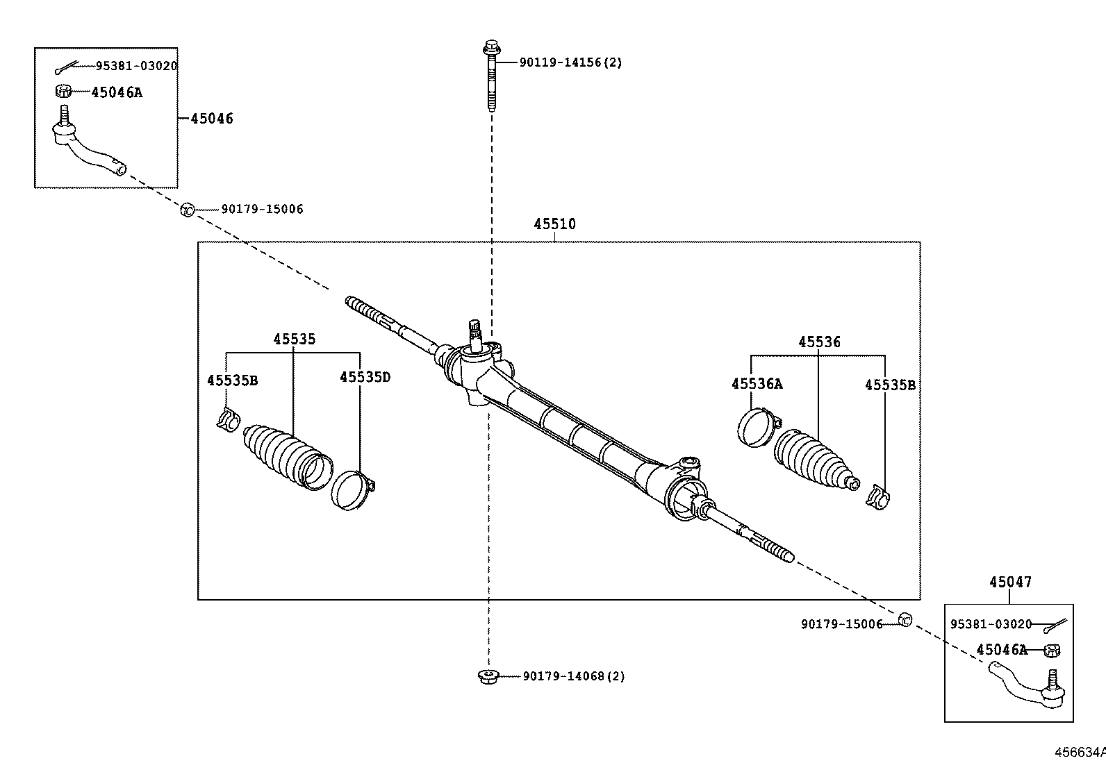 Enlace del mecanismo de dirección