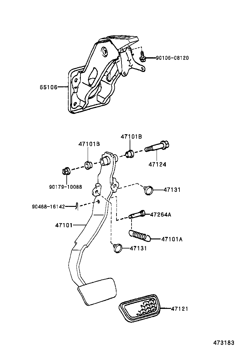 Brake Pedal & Bracket
