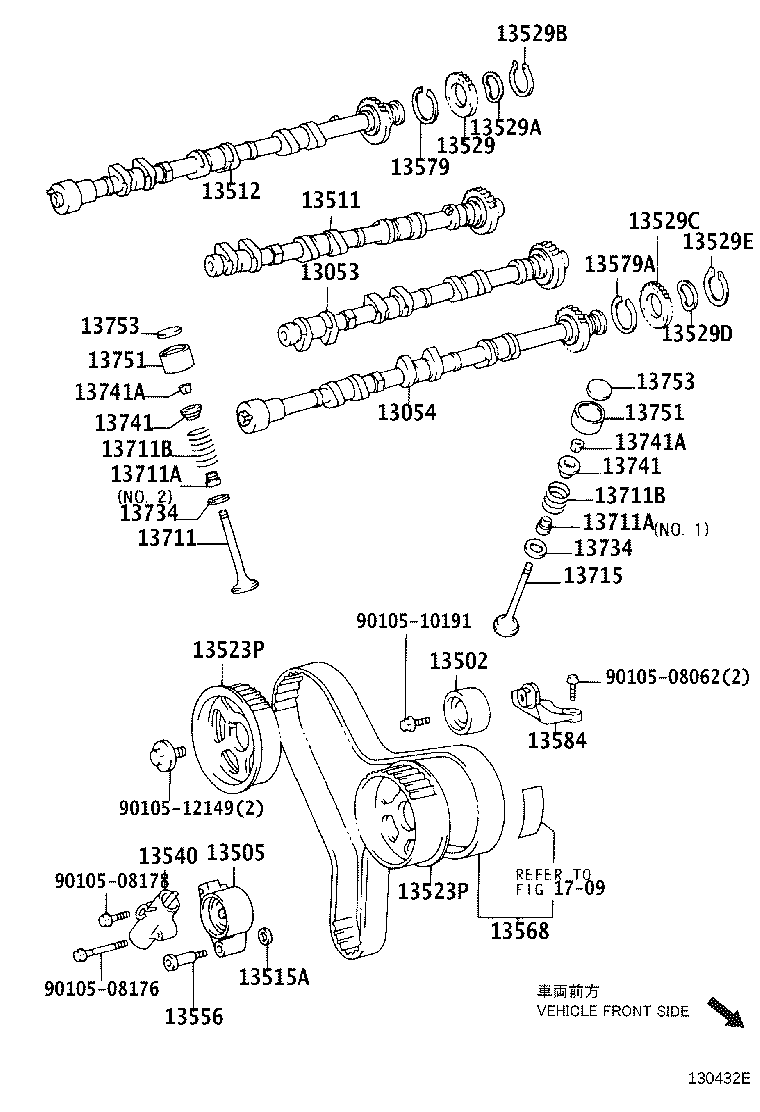 Árbol de levas y válvula