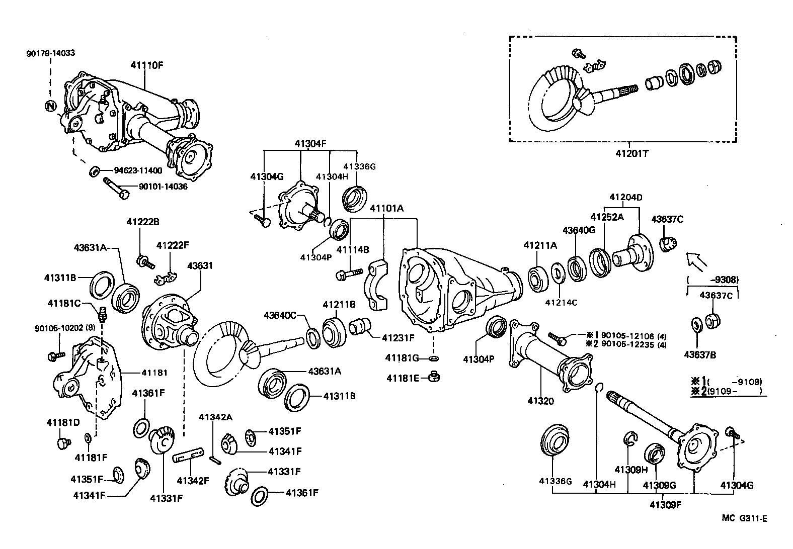 Front Axle Housing & Differential