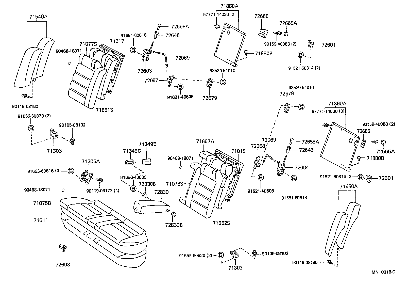 Rear Seat & Seat Track