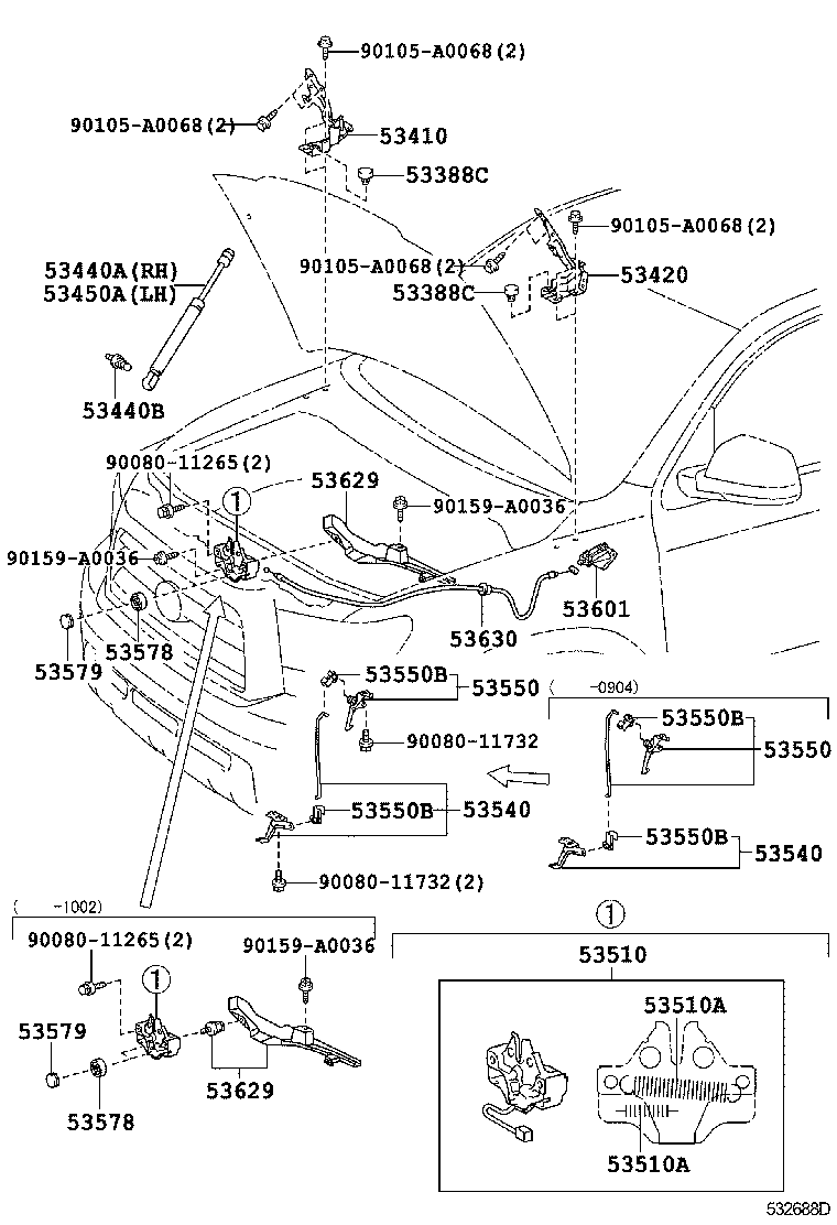 Hood Lock & Hinge