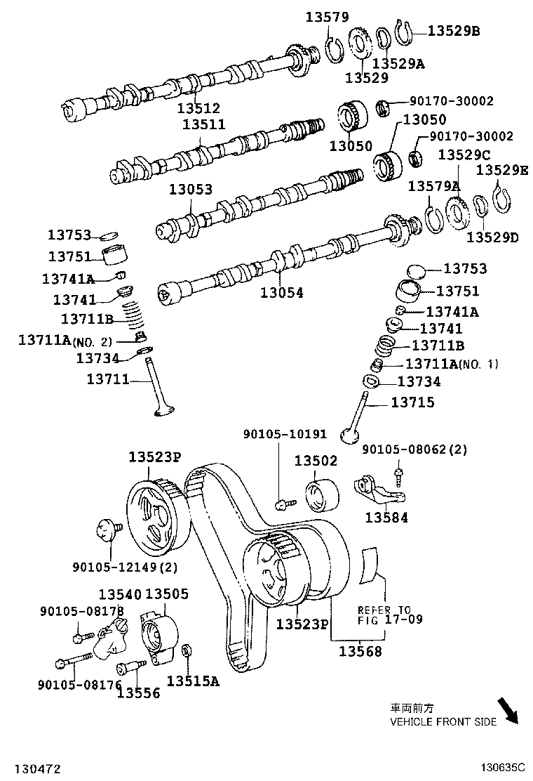 Árbol de levas y válvula