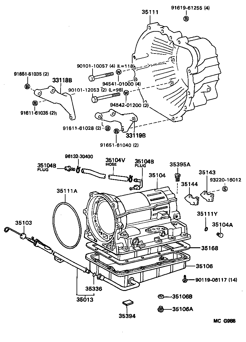 Caja de transmisión y cárter de aceite