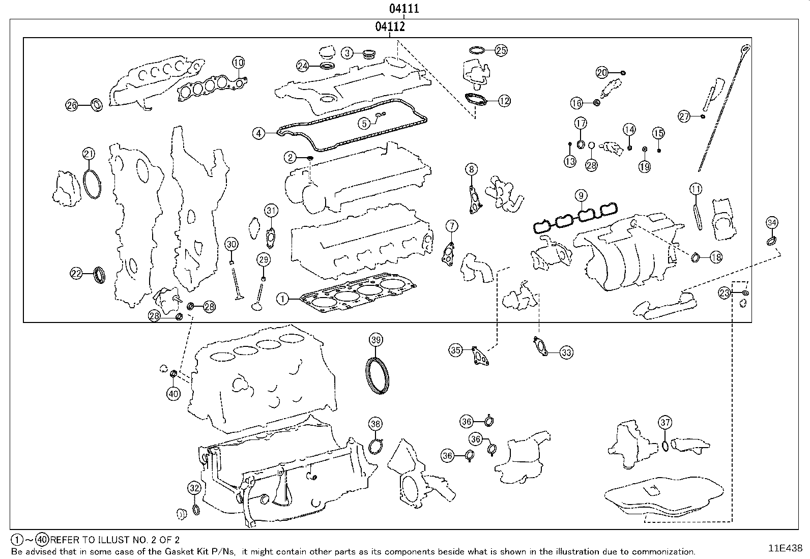 Engine Overhaul Gasket Kit