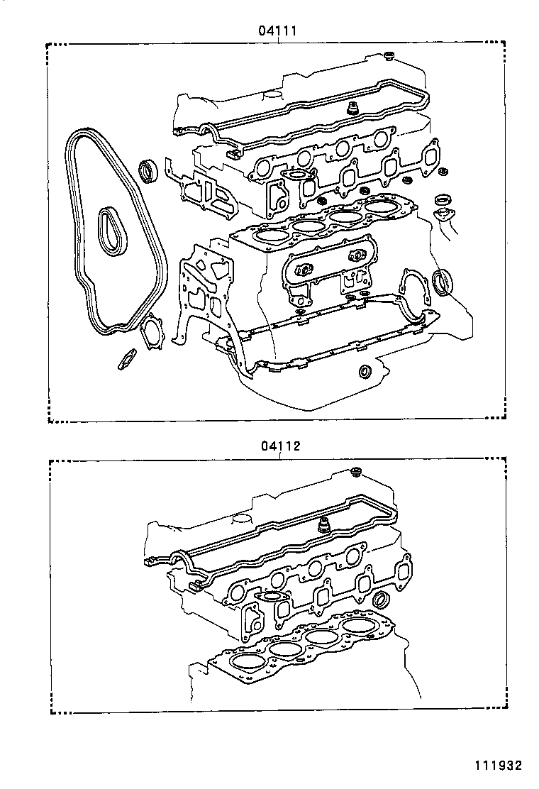 Kit de juntas de revisión del motor