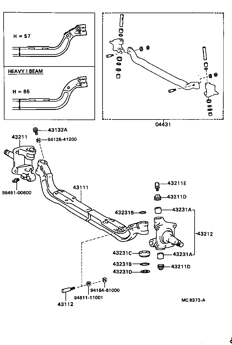 Front Axle Arm Steering Knuckle