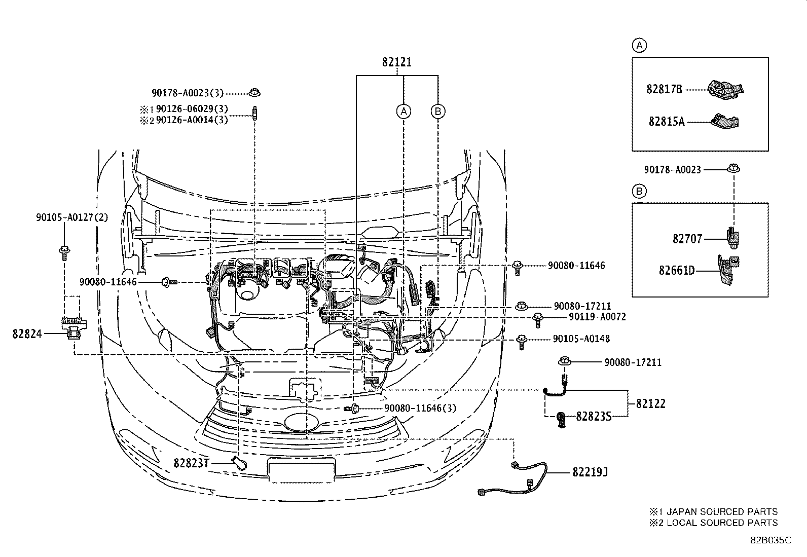 Cableado y abrazadera