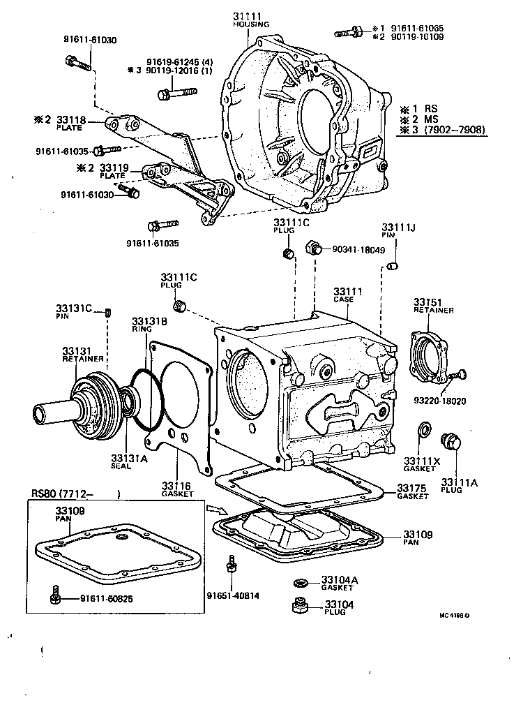 Carcasa de embrague + caja de transmisión