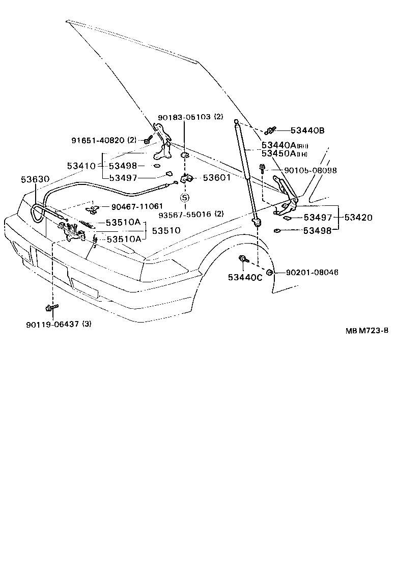 Hood Lock & Hinge